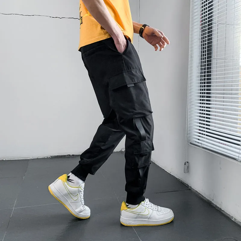 Multi-pocket Leisure Tappered Sports Pants