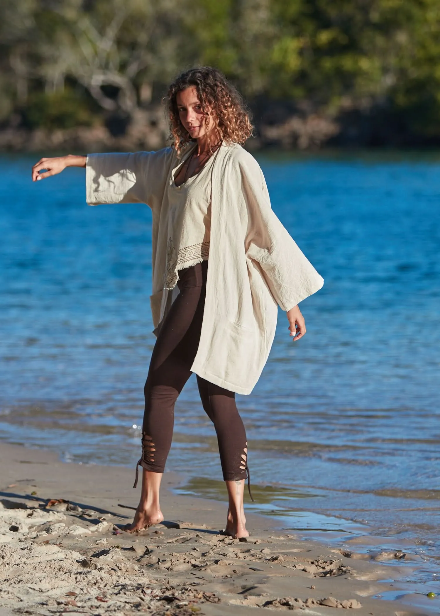 Natural Flare Open Jacket