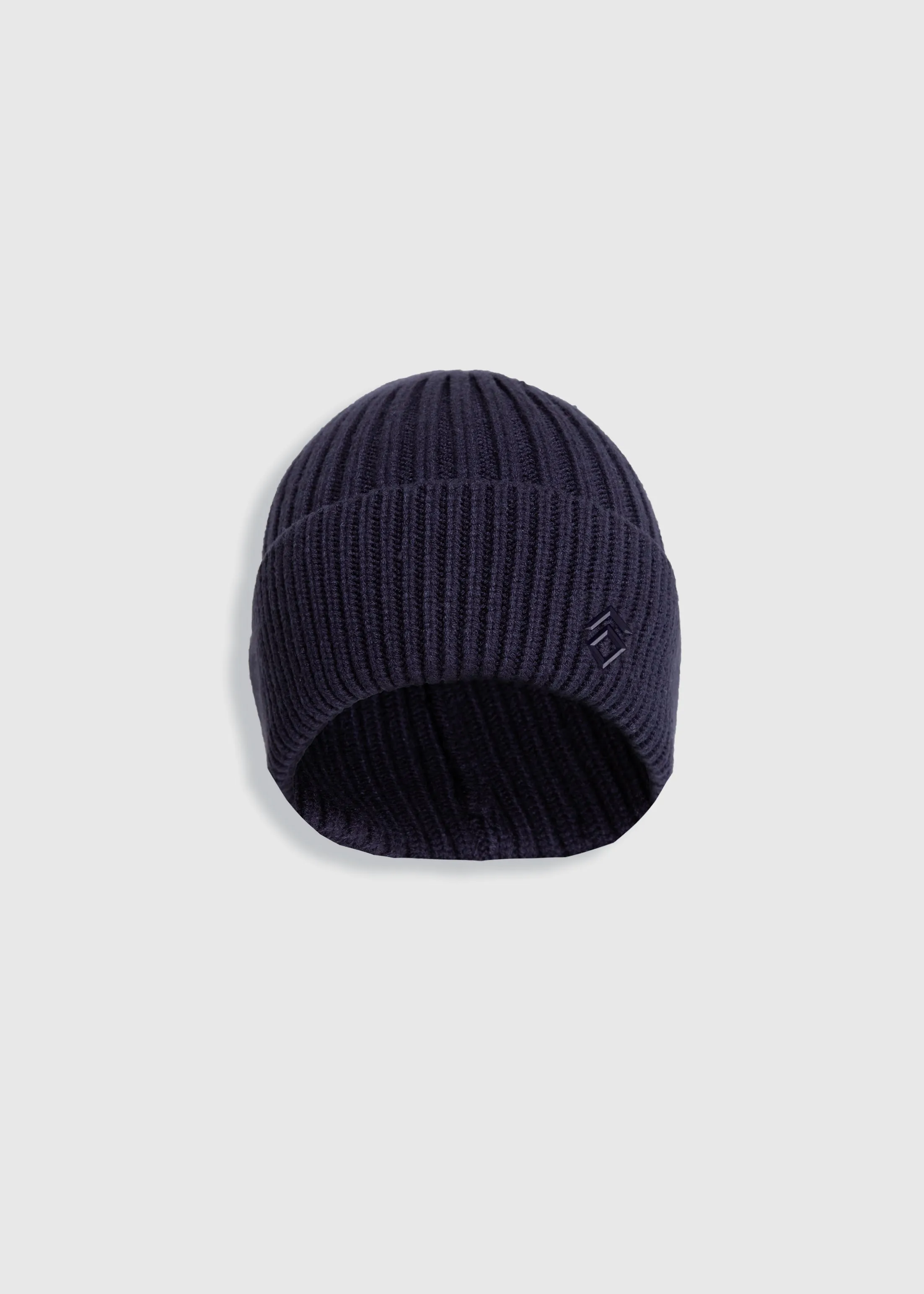 Navy Knitted Beanie Hat