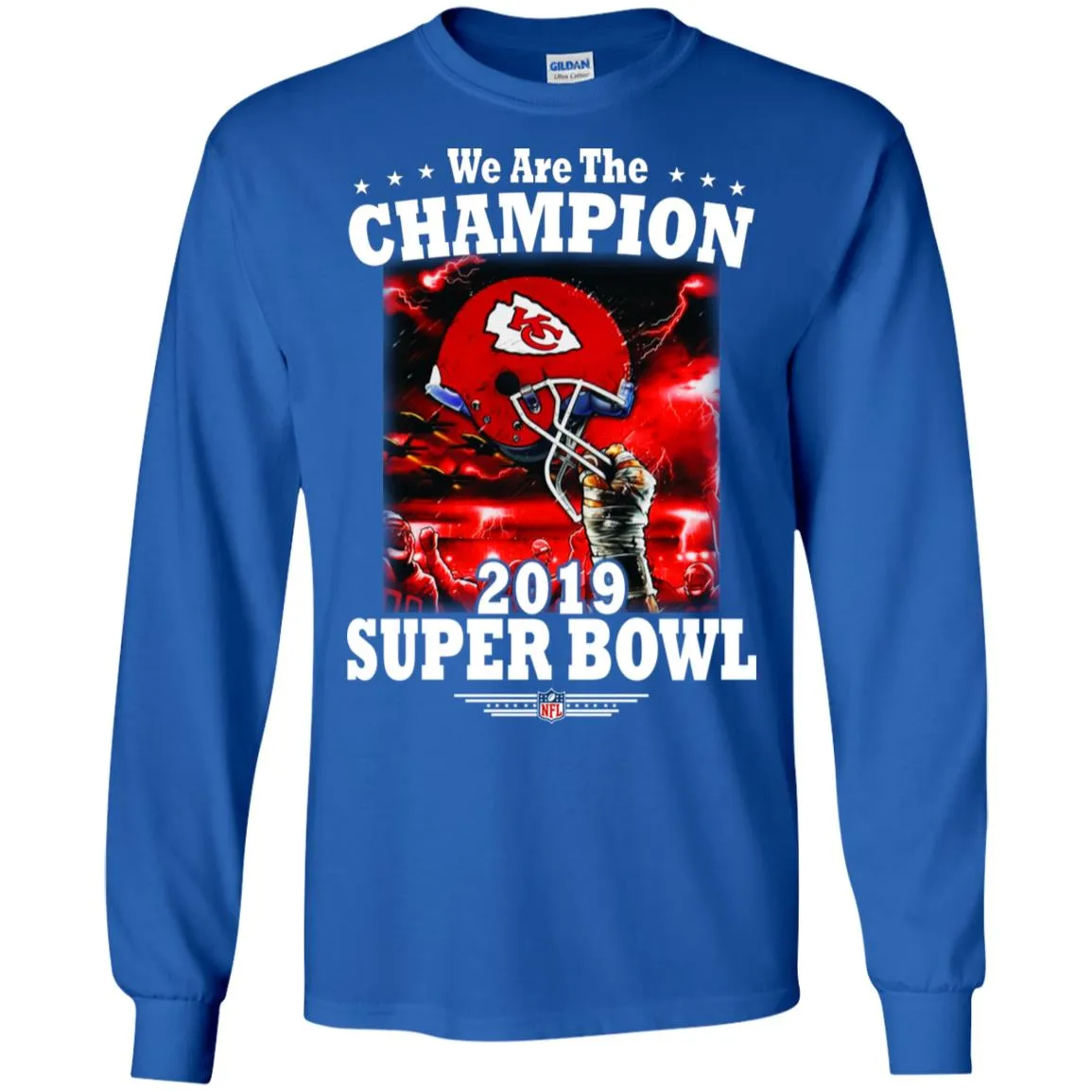 Nfl – Kansas City Chiefs We Are The Champion 2019 Super Bowl Football Men Long Sleeve Shirt