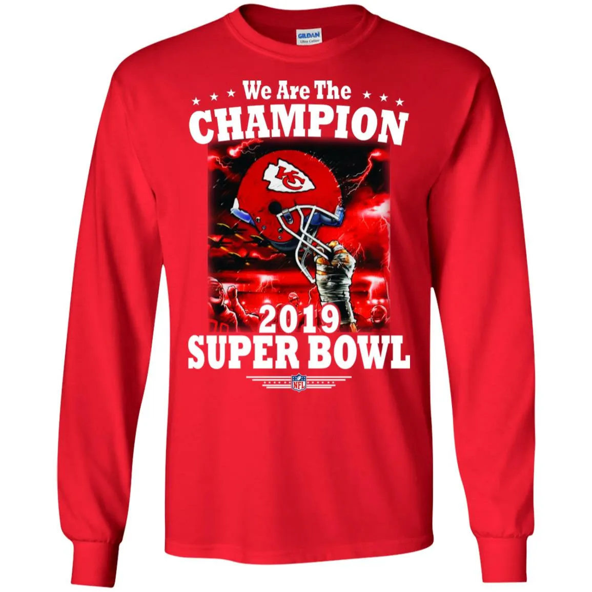 Nfl – Kansas City Chiefs We Are The Champion 2019 Super Bowl Football Men Long Sleeve Shirt