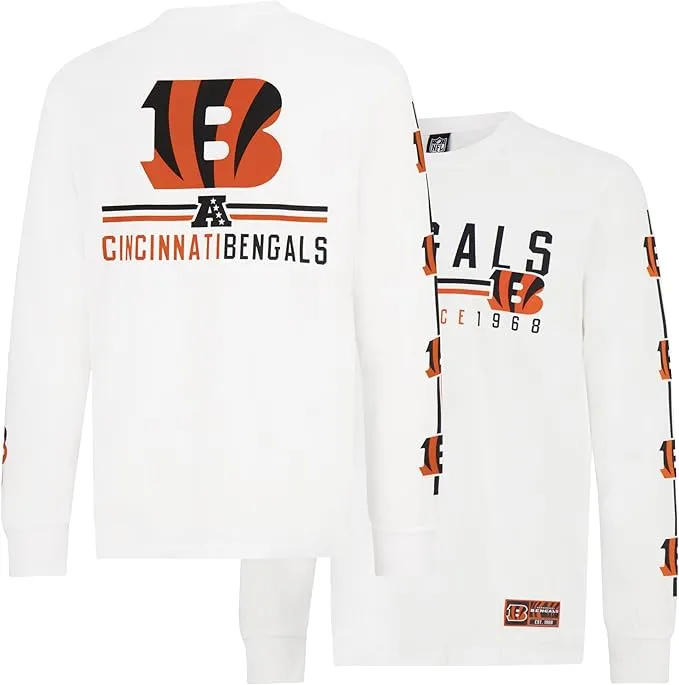 NFL Official Adults Super Soft Supreme Long Sleeve T-Shirt - Unisex|Cincinnati Bengals