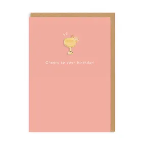 OD-EPC-3952 Cocktail Enamel Pin Greeting Card