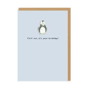 OD-EPC-4071 Penguin Pin Enamel Card