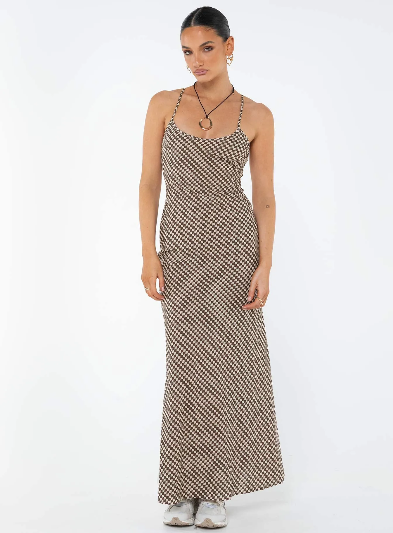 Otillie Maxi Set Brown / White