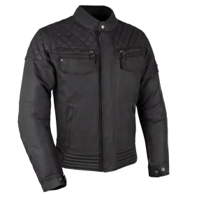 Oxford Hardwick Men's Stylish Summer Motorcycle Riding Jacket Black