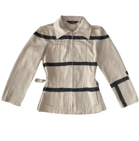 PAINTED STRIPES beige jacket