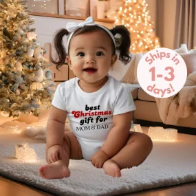 Personalized Baby Christmas Romper My First Christmas Outfit Personalized Baby Holiday Bodysuit Cute 1st Christmas Gift Christmas Toddler Romper