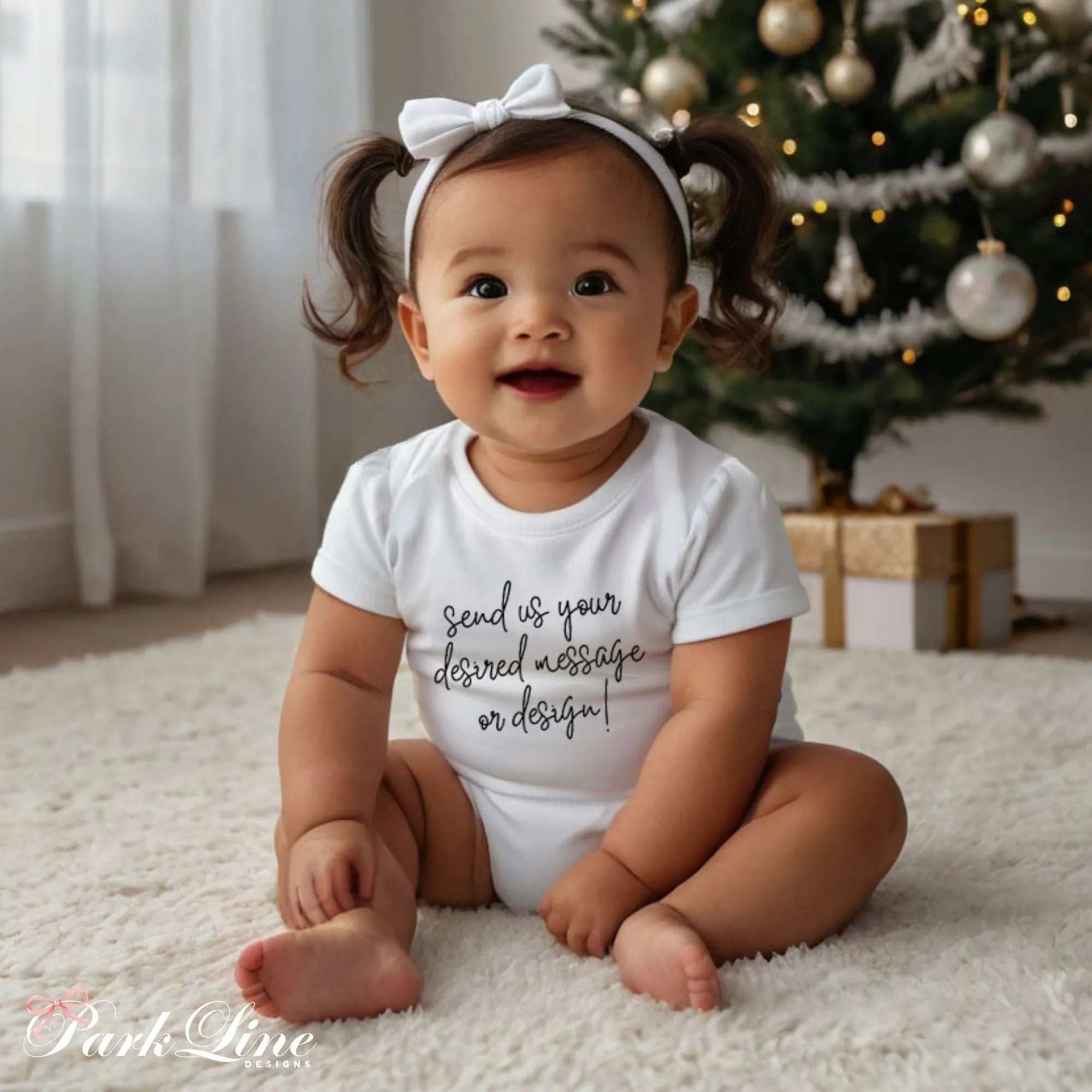 Personalized Baby Christmas Romper My First Christmas Outfit Personalized Baby Holiday Bodysuit Cute 1st Christmas Gift Christmas Toddler Romper