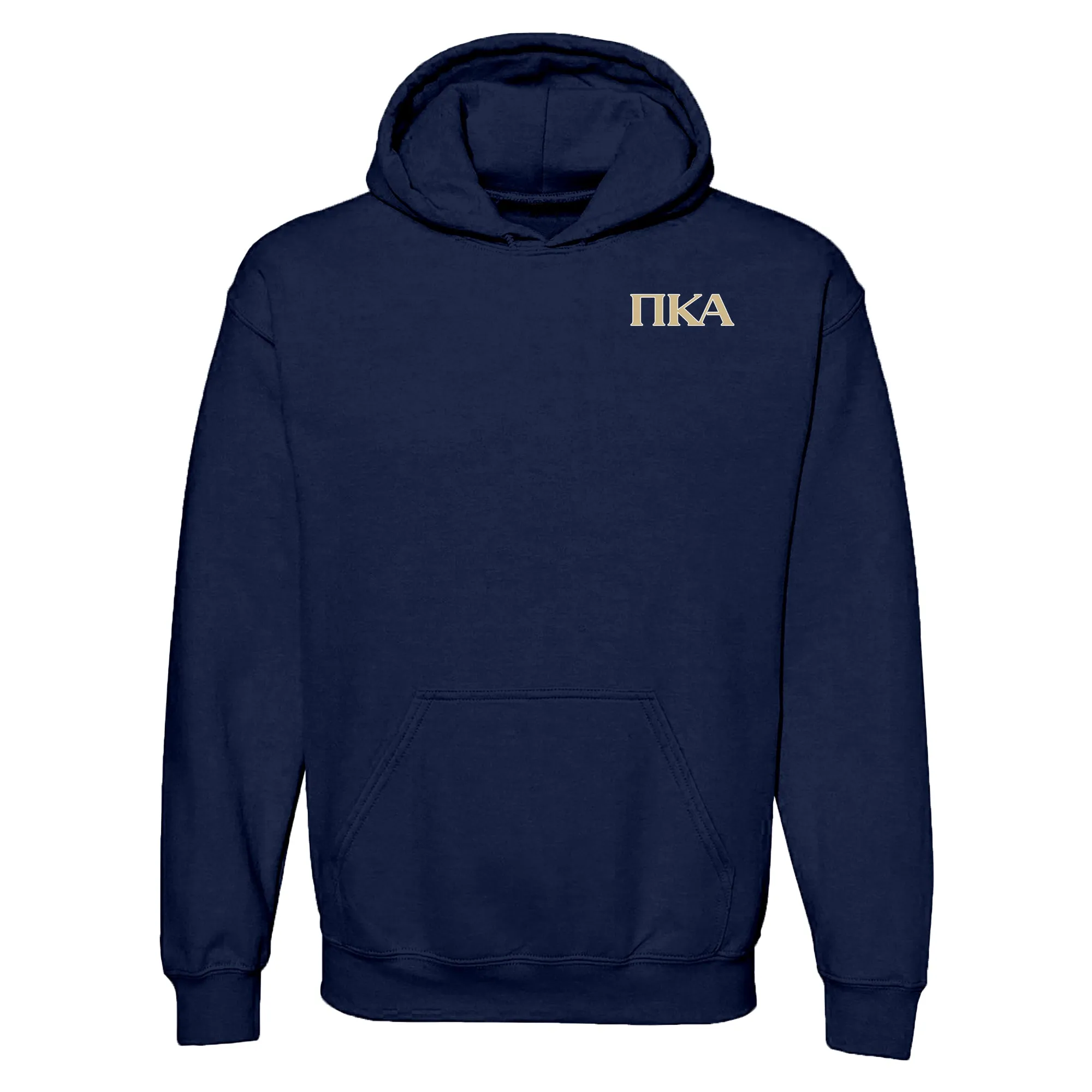 PIKE Greek Letters Hooded Pullover - Navy