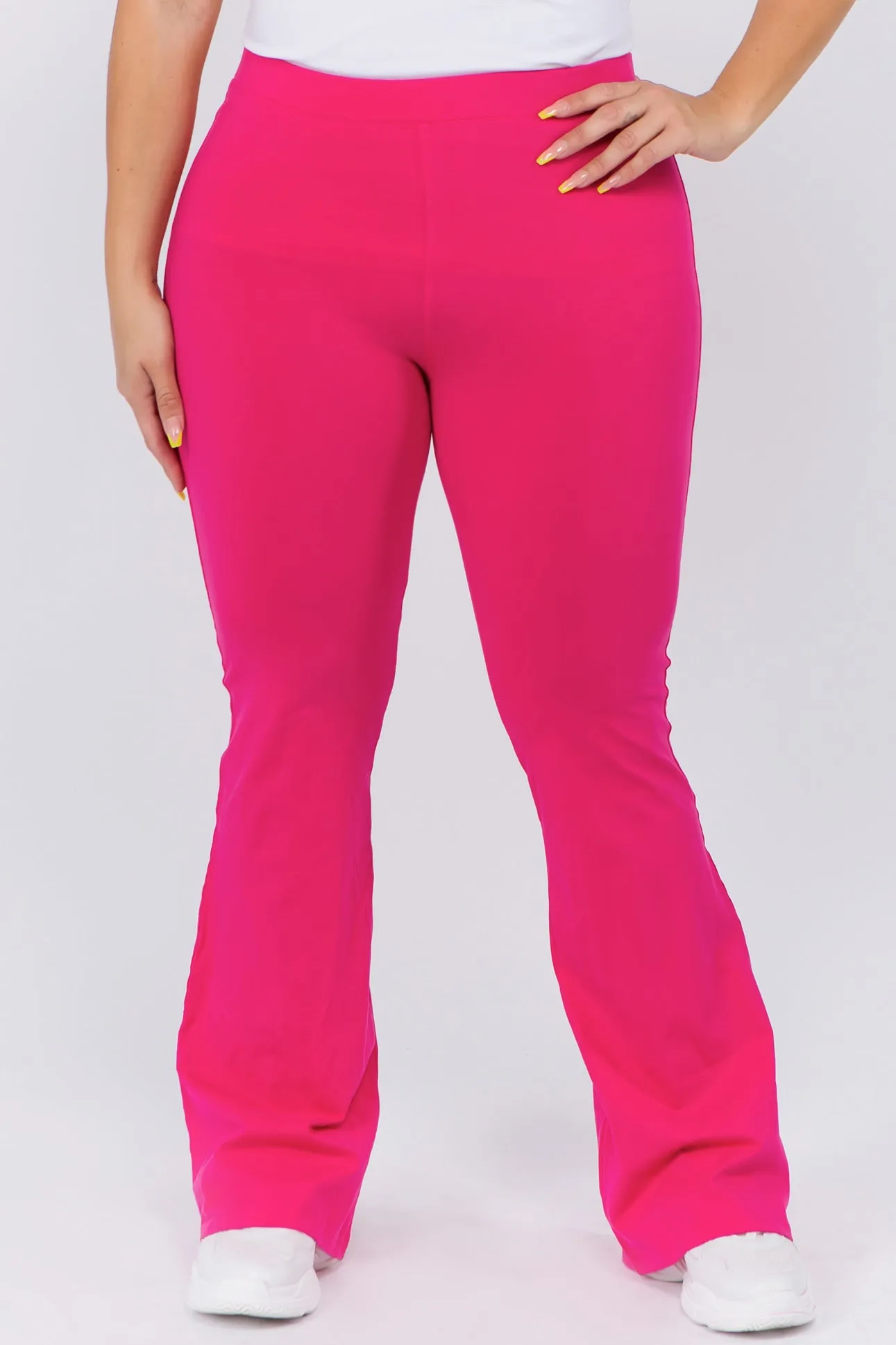 Plus Size Flared Out High Rise Leggings