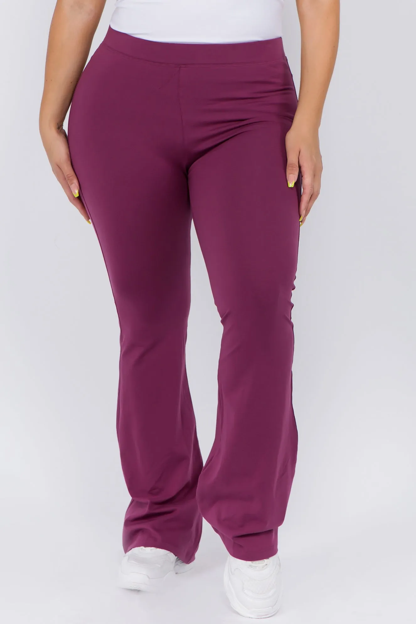 Plus Size Flared Out High Rise Leggings