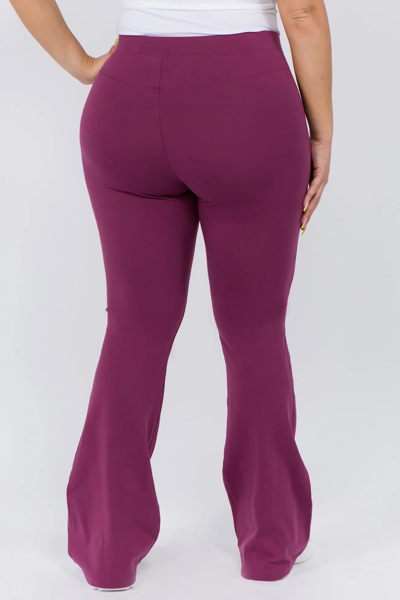 Plus Size Flared Out High Rise Leggings