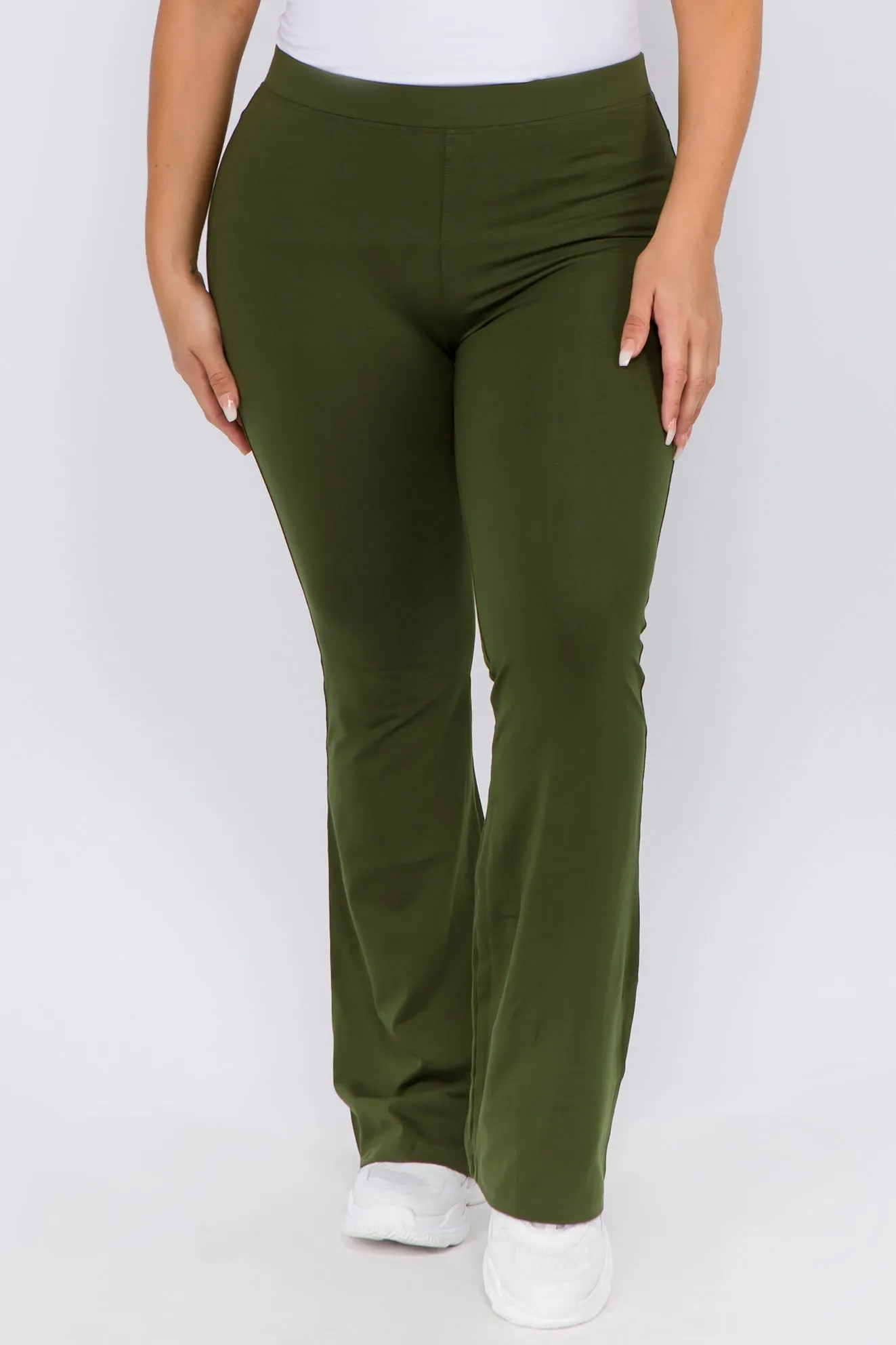 Plus Size Flared Out High Rise Leggings