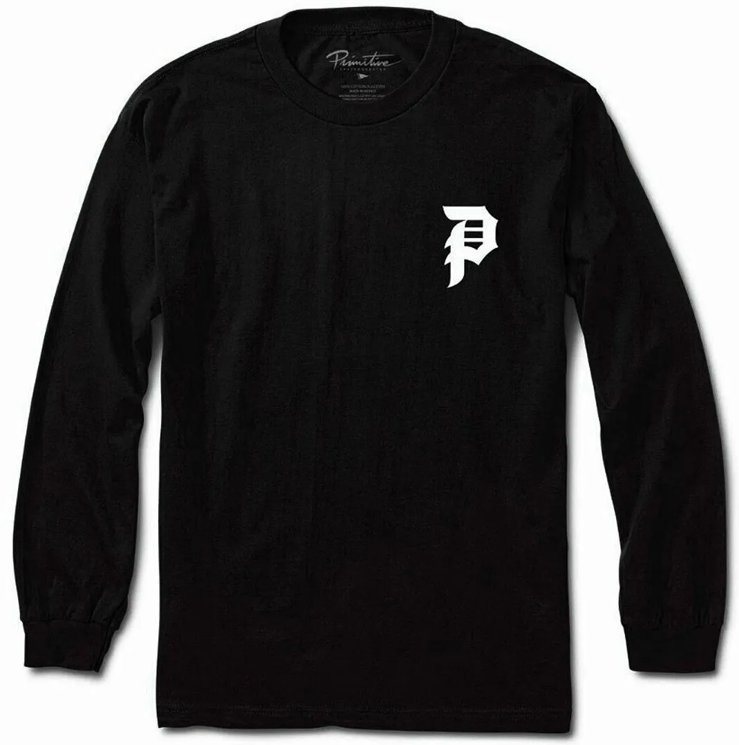 Primitive Dirty P LS Tee, Black