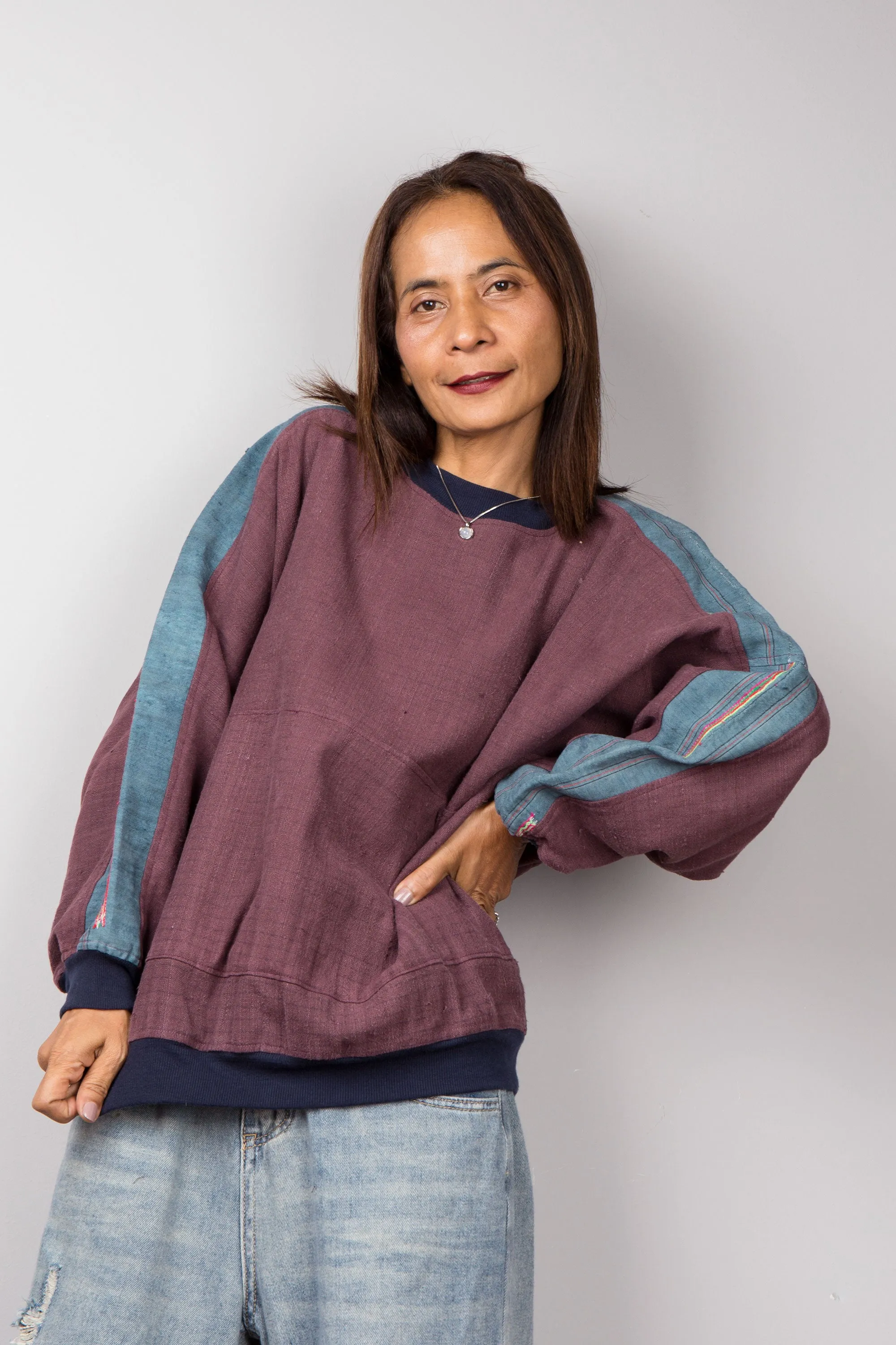 Purple Hemp sweater