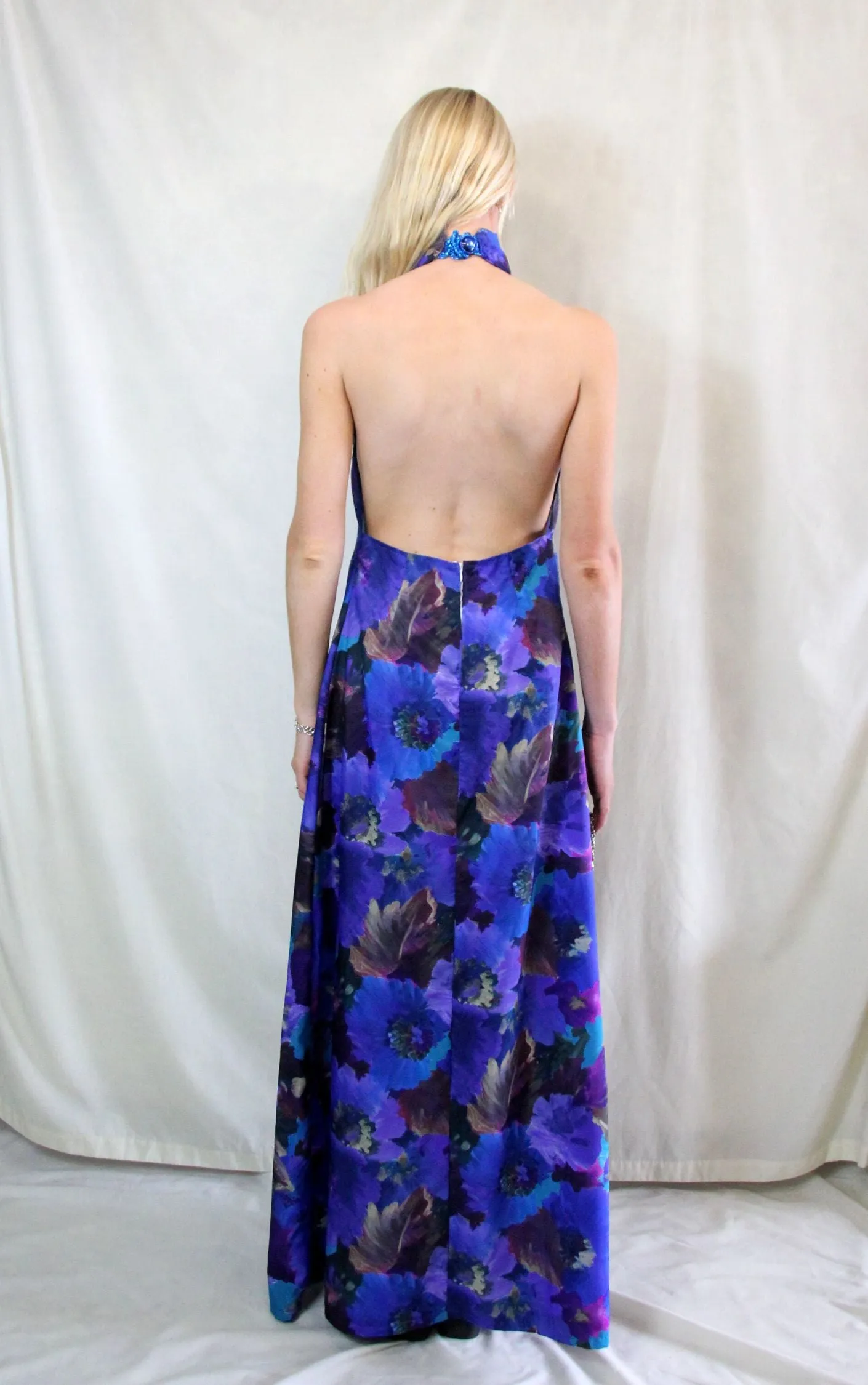 RENT Tall Handmade Floral Maxi Cocktail Dress