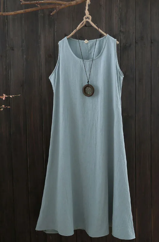 Retro Solid color Inside draped dress with suspenders J073