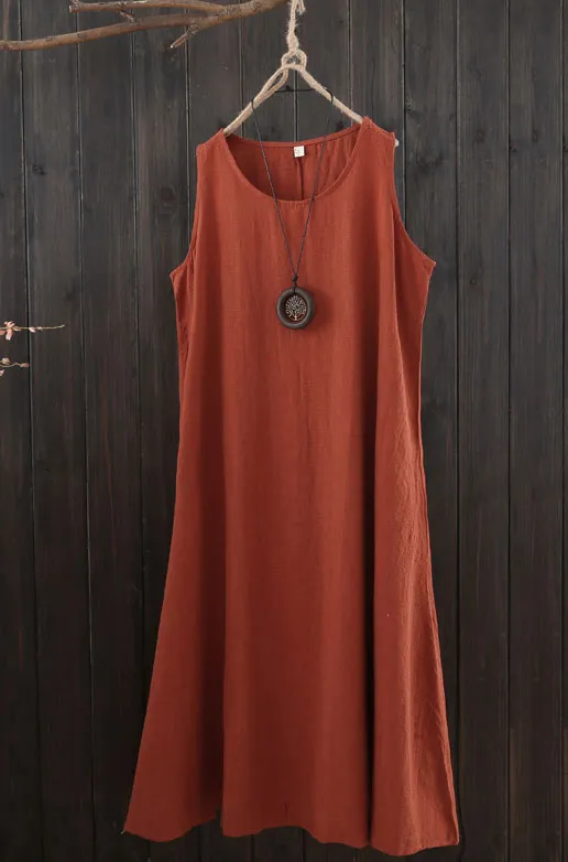 Retro Solid color Inside draped dress with suspenders J073