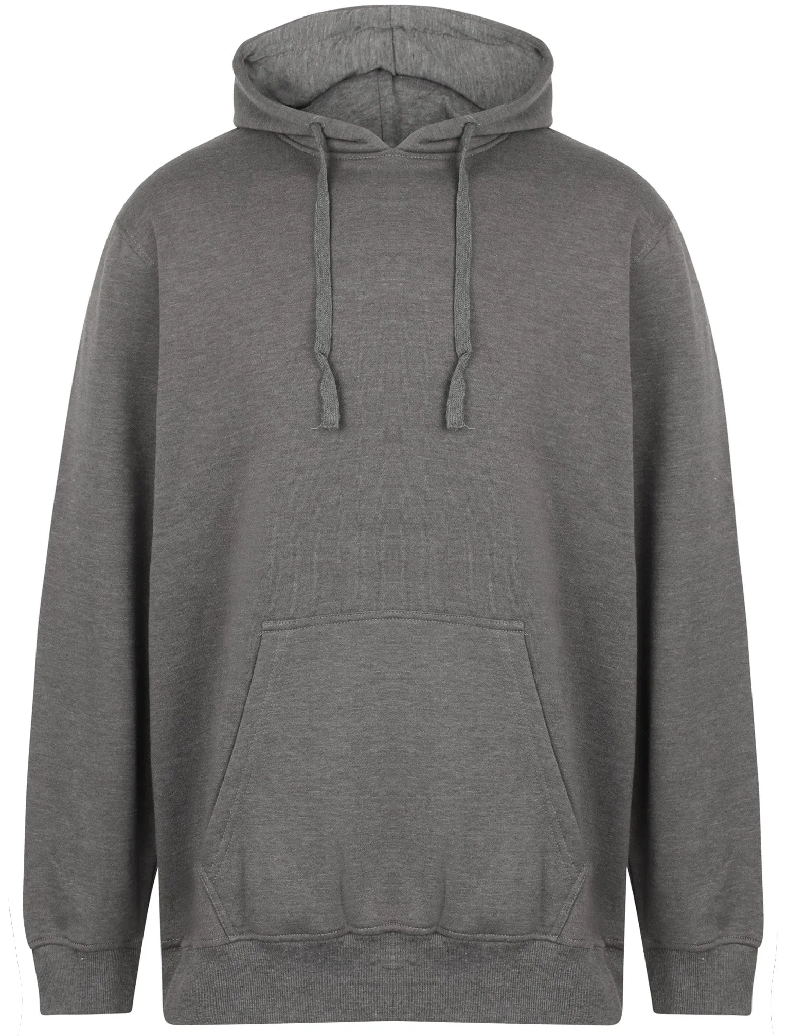 Ryker Brush Back Fleece Basic Pullover Hoodie In Grey