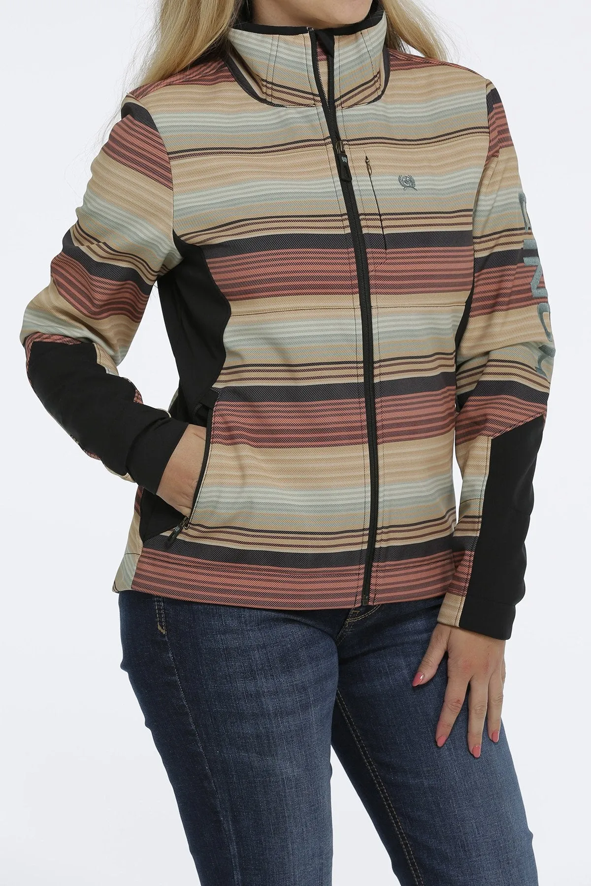 Sabrina Serape Black Bonded Women's Jacket