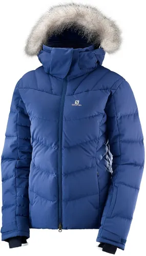 Salomon Ski Clothing Womens Icetown Jacket Medieval Blue