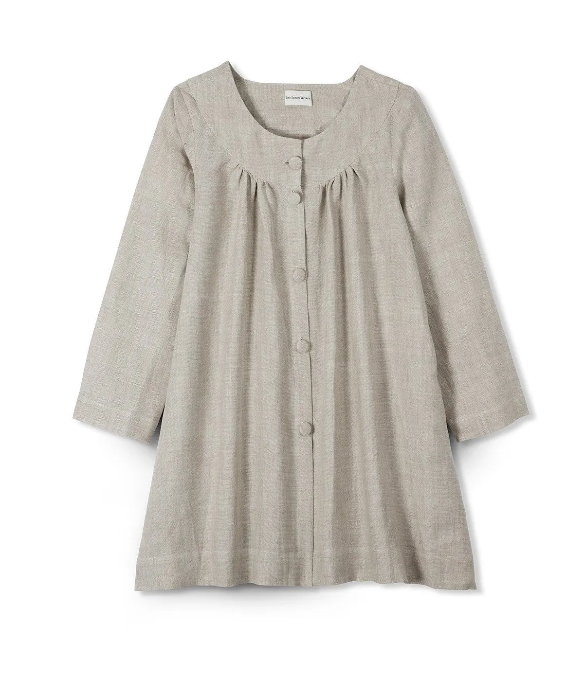 SAMPLE SALE<br>Oatmeal Linen Jacket<br>Medium