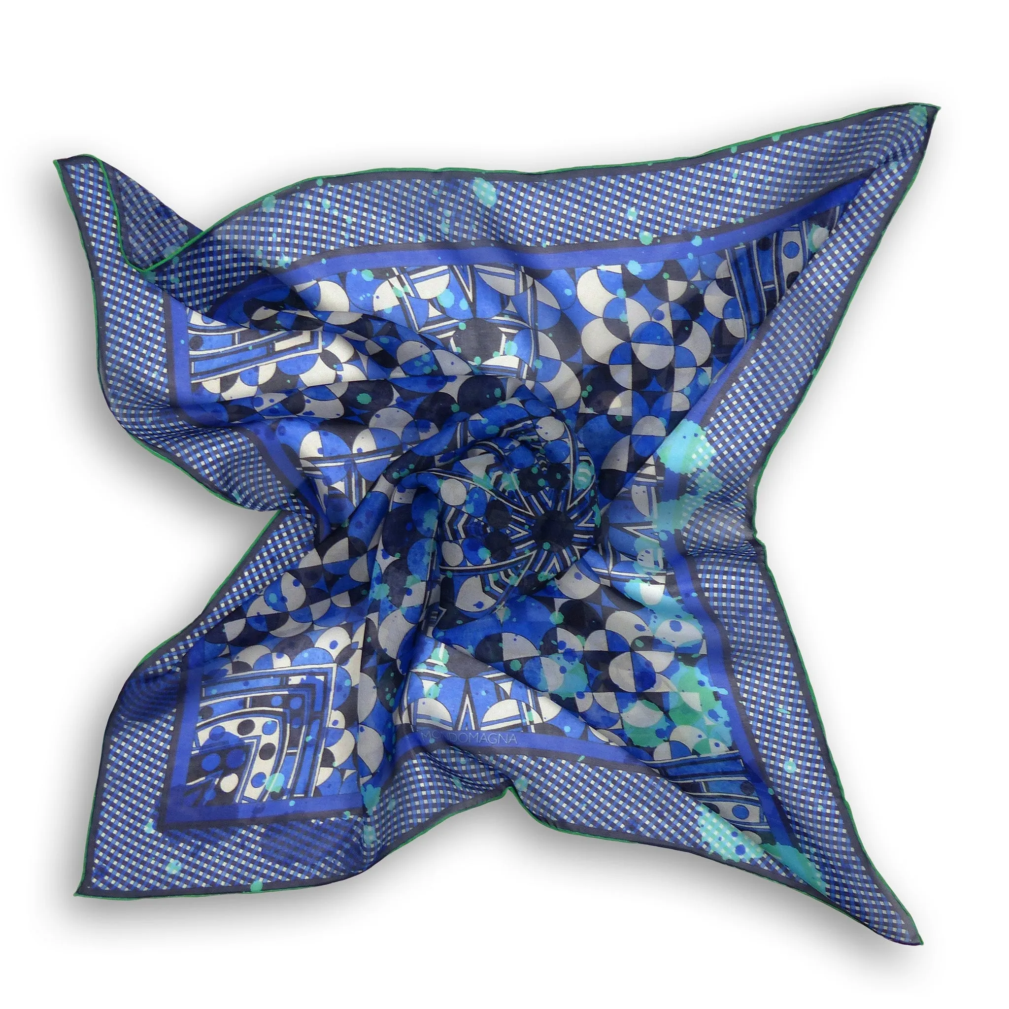 Silk Chiffon Scarf (65cm) - Betty Blue