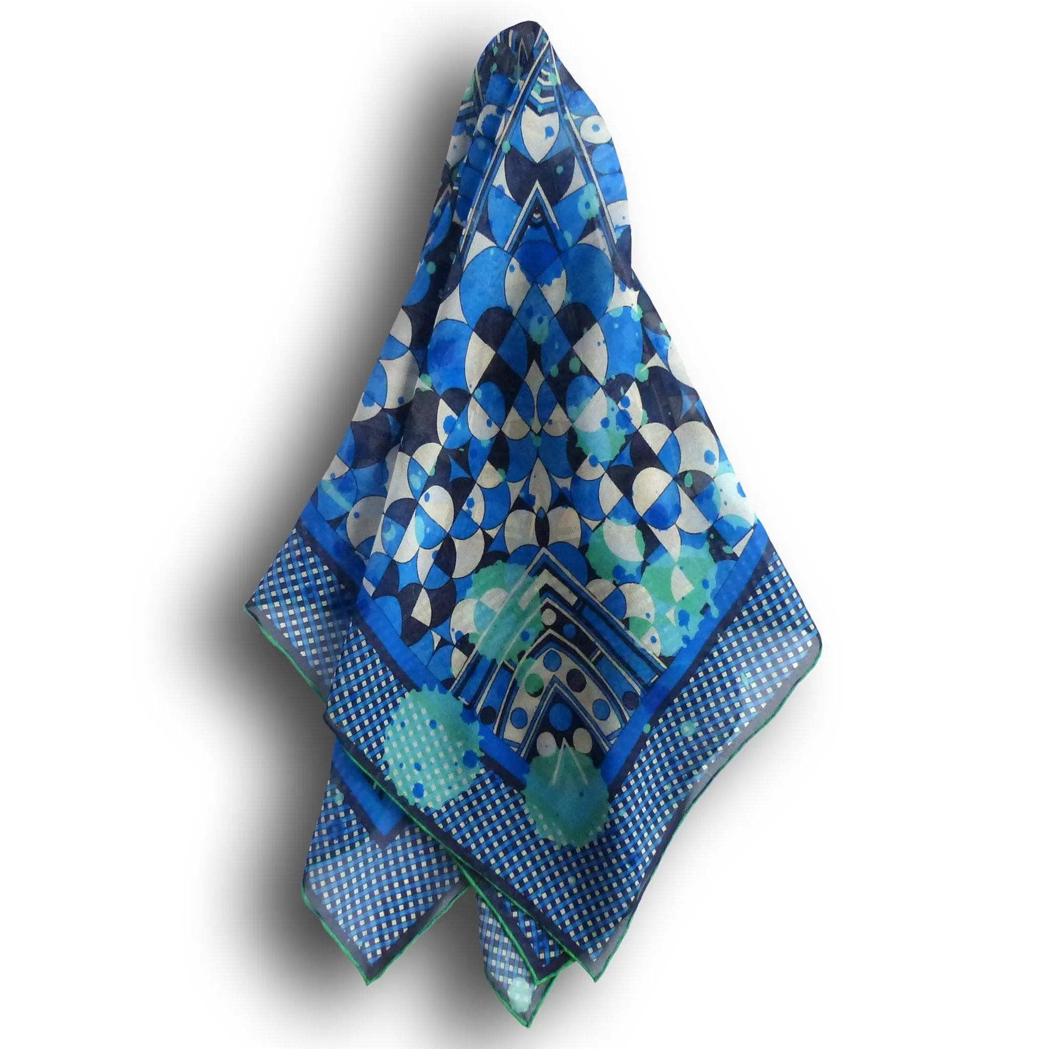 Silk Chiffon Scarf (65cm) - Betty Blue