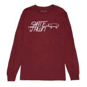 Skate Jawn Cruiser Board Long-Sleeve Burgundy