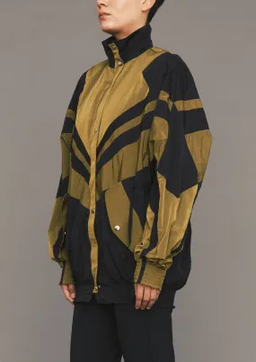 SKI JACKET - LIGHT WEIGHT WATER REPELLENT patchwork black/gold