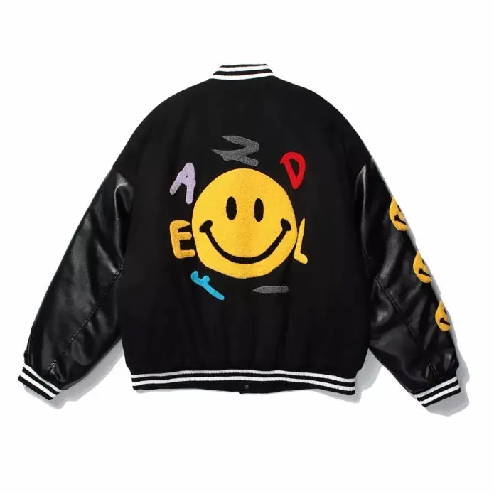 Smiley Face Bomber Jacket