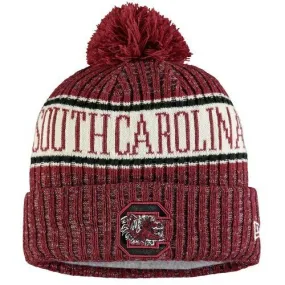 South Carolina Gamecocks - Cuffed Knit Hat with Pom, New Era