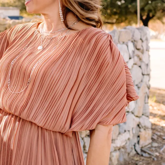 Star of the Show Pleated Maxi Dress