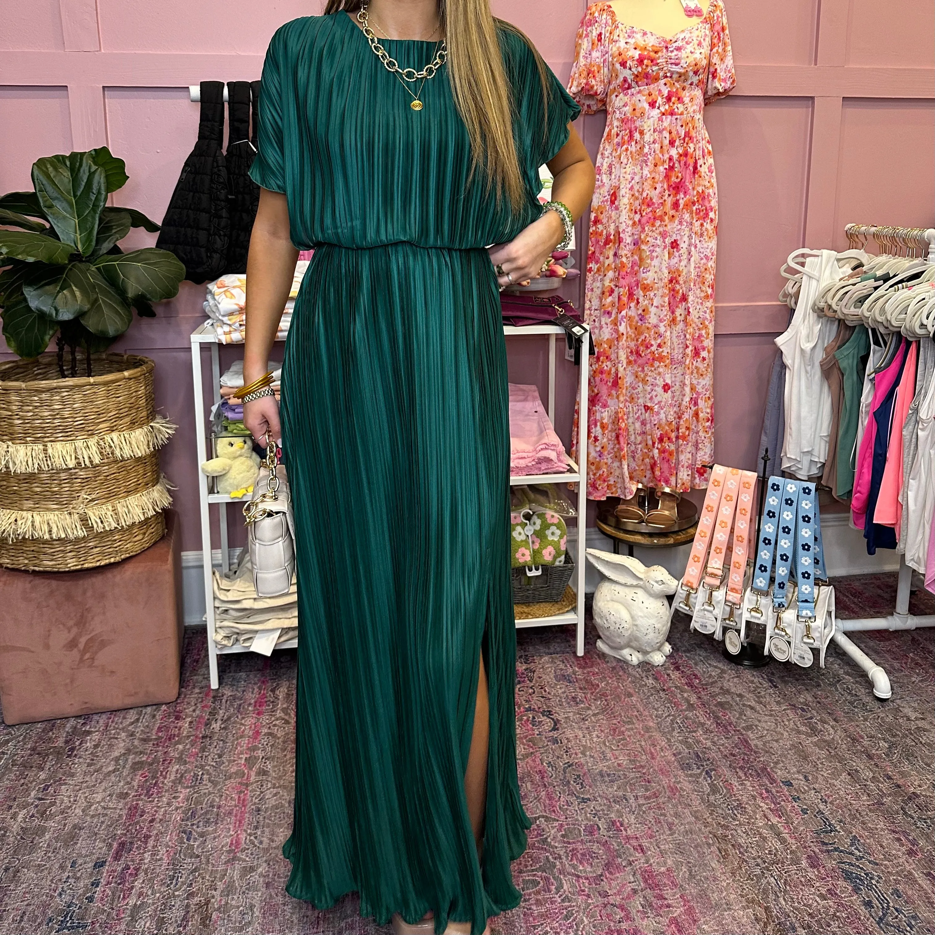 Star of the Show Pleated Maxi Dress