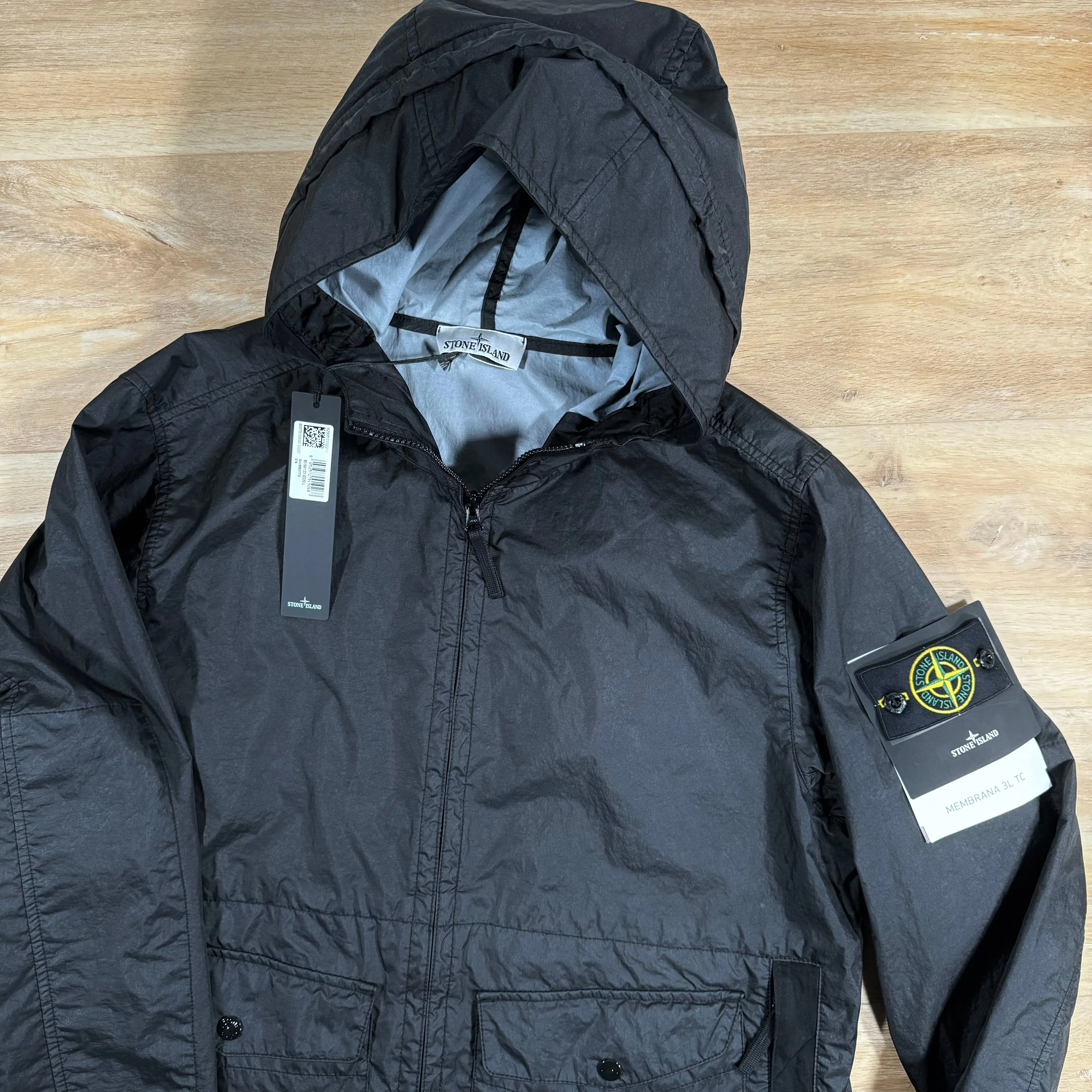 Stone Island Membrana 3L TC Jacket in Black