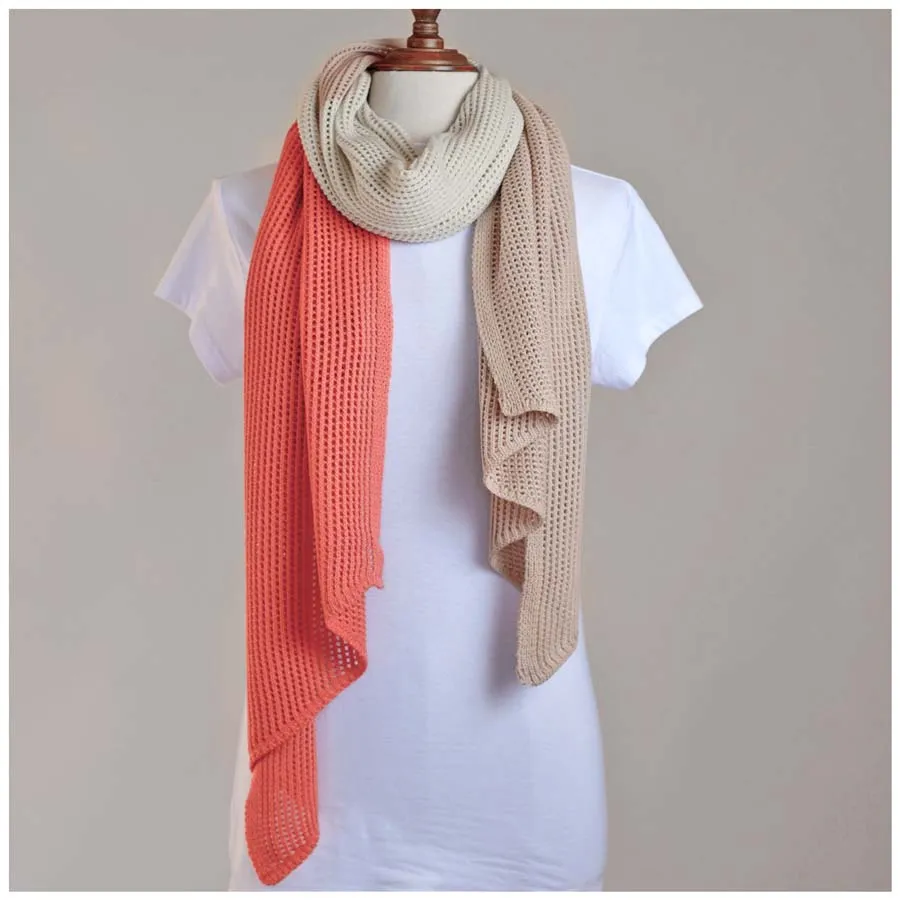 Stylist Scarf - Tri Coral