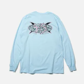 Surf Turtle Long Sleeve T-shirt - Water Blue