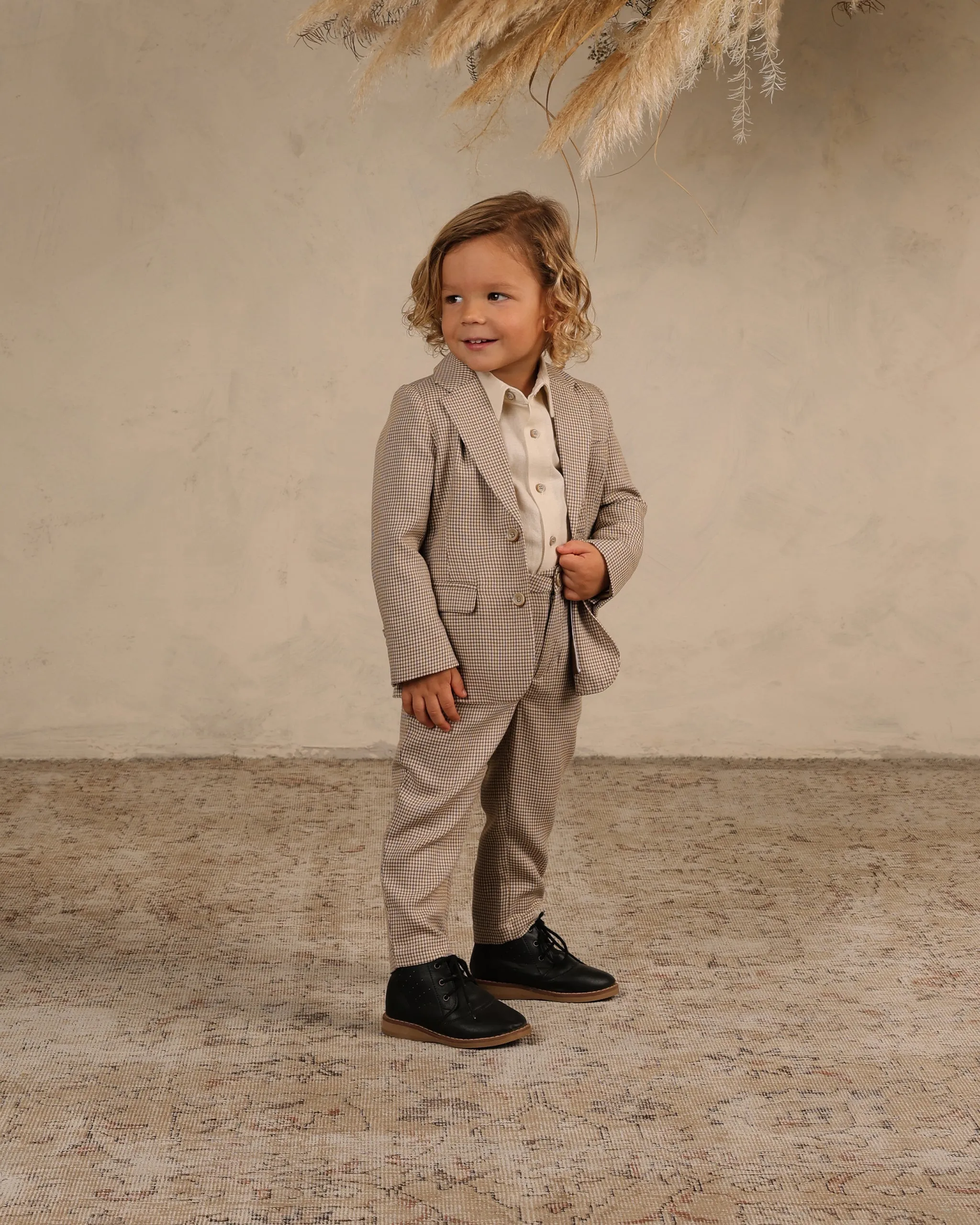 The Sebastian Blazer by Noralee - Golden Houndstooth - KIDS