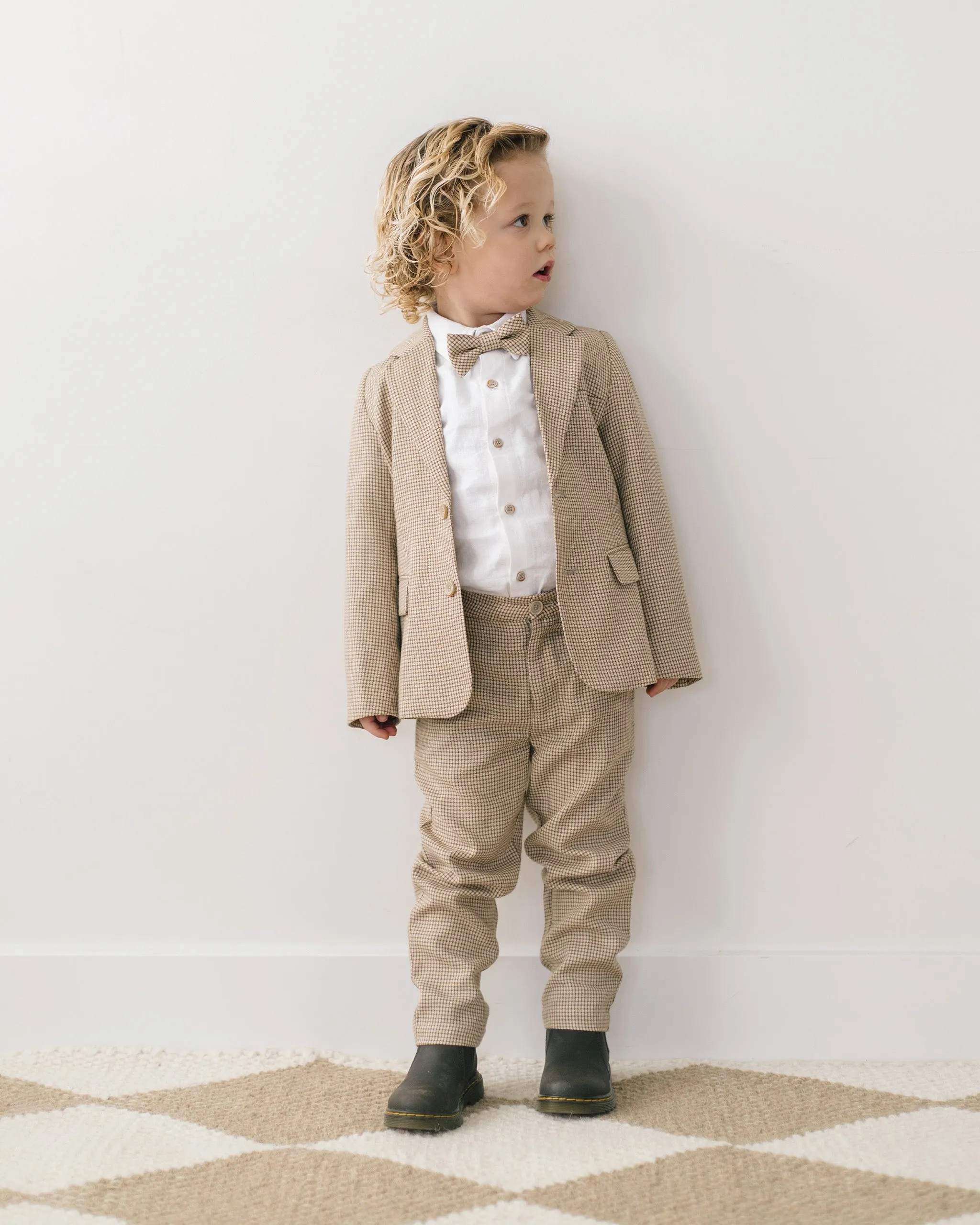 The Sebastian Blazer by Noralee - Golden Houndstooth - KIDS