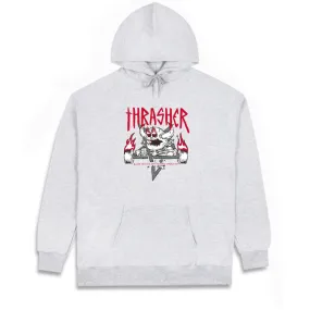 Thrasher x Toy Machine Monster-Gram Hoodie - Ash Grey