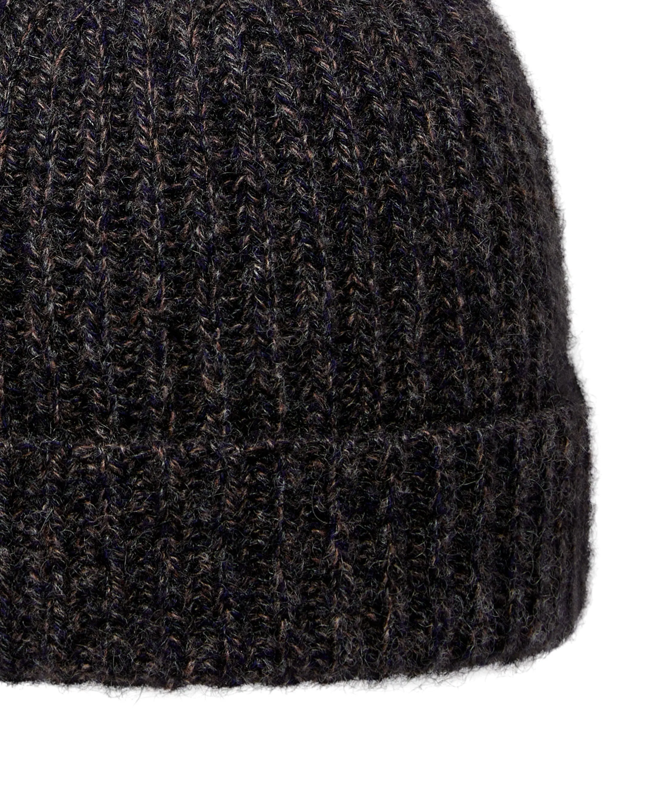 Unisex Ribbed Cashmere Hat Granite Grey