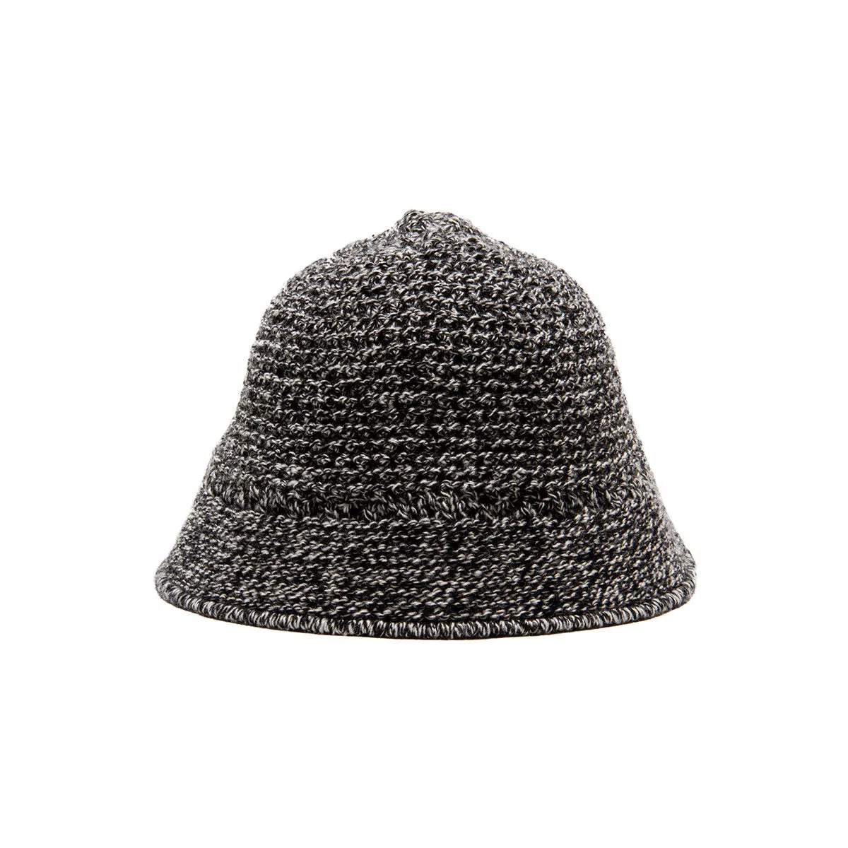 WOOL KNIT HAT - Black×White