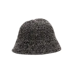 WOOL KNIT HAT - Black×White