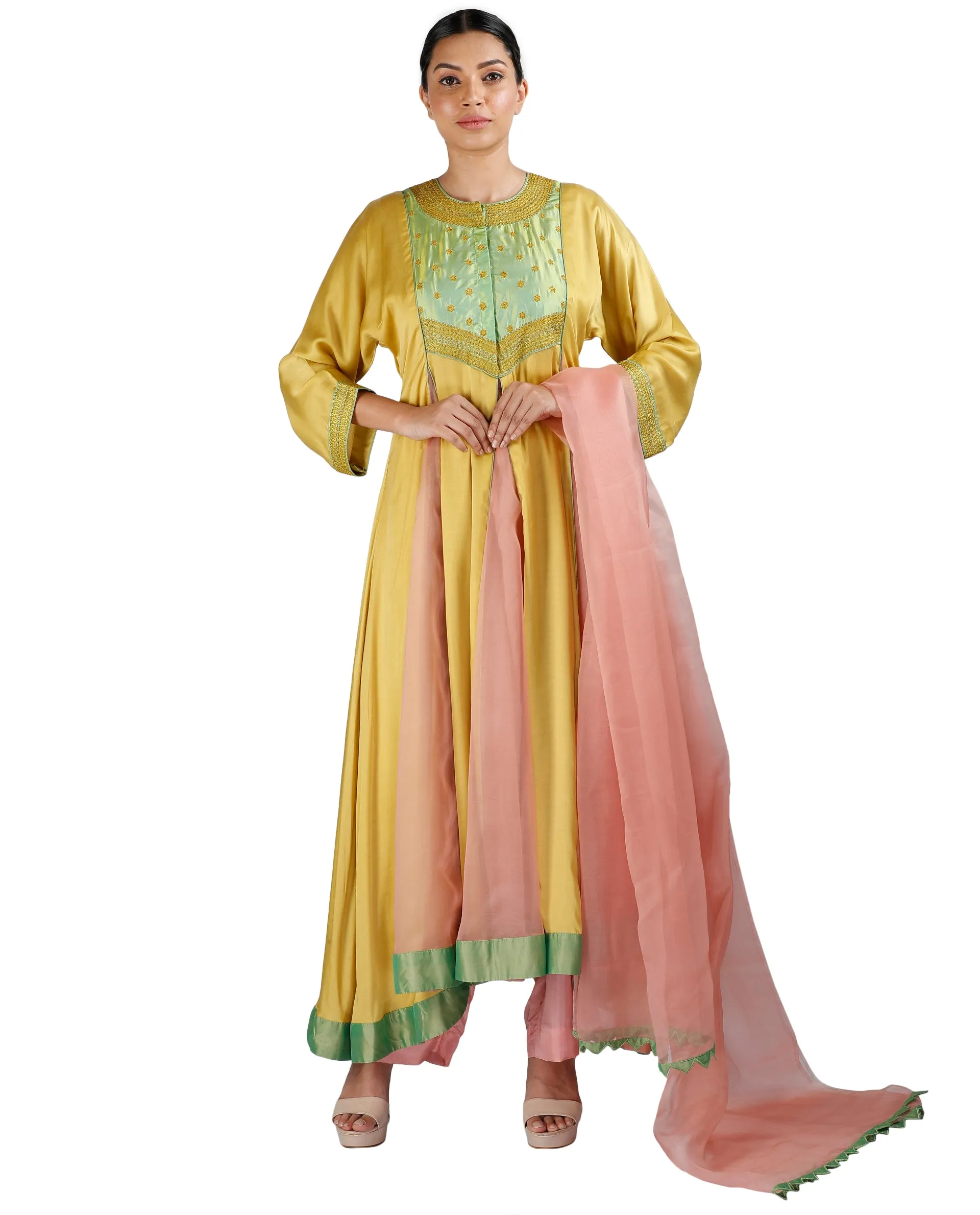 Yellow and Pink Salwar