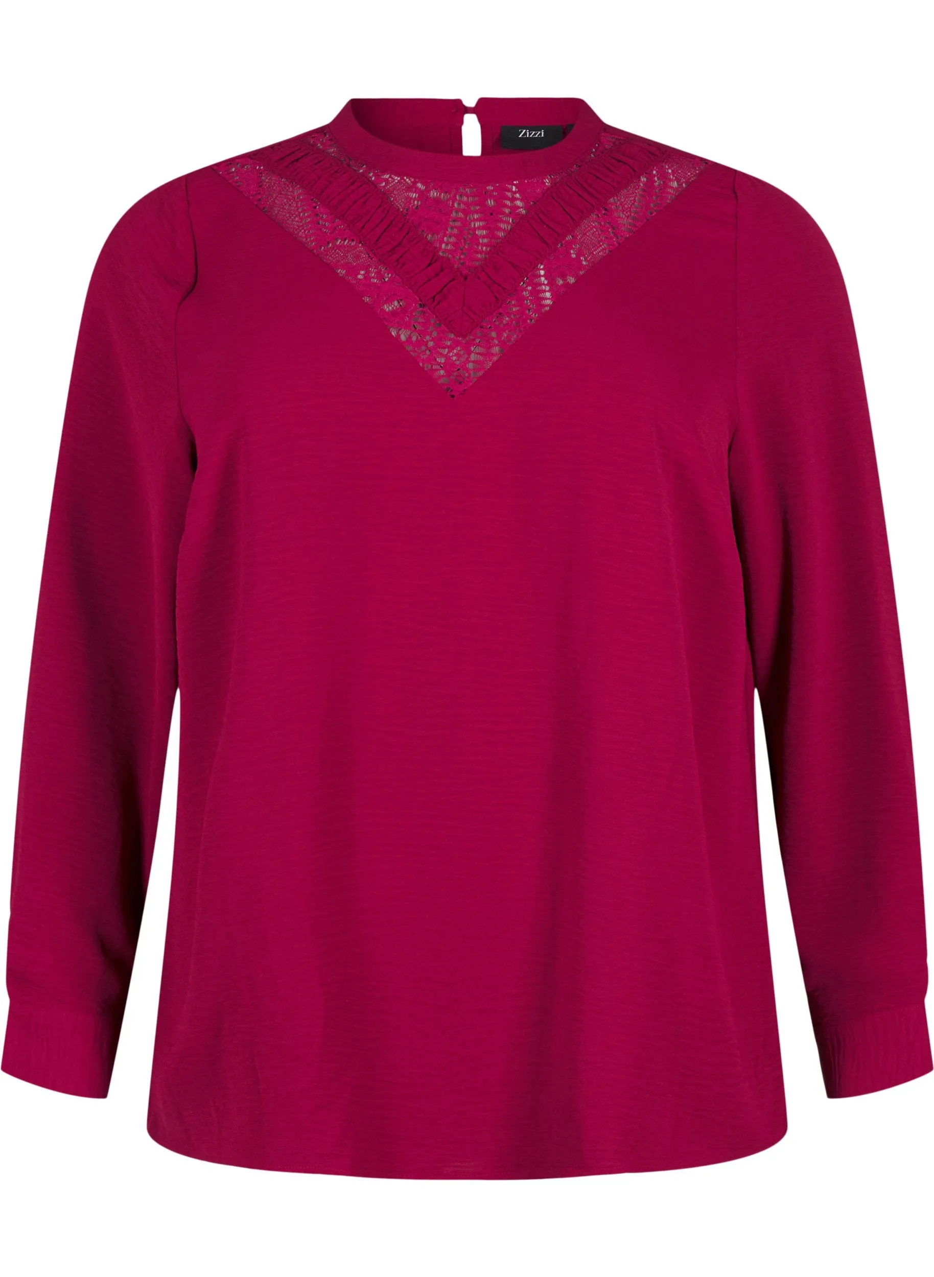 Zizzi Kamma Blouse in Red